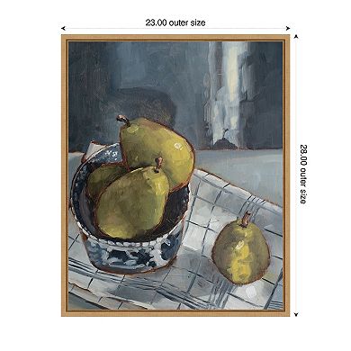 A Dish of Fruit I by Marian Parsons Framed Canvas Wall Art Print