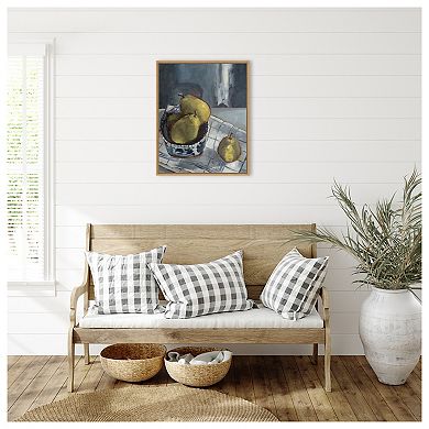 A Dish of Fruit I by Marian Parsons Framed Canvas Wall Art Print