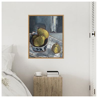 A Dish of Fruit I by Marian Parsons Framed Canvas Wall Art Print