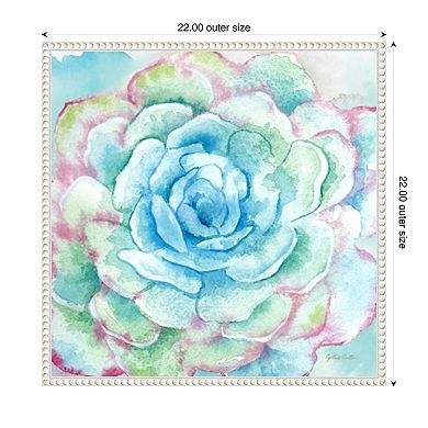 Sweet Succulents I by Cynthia Coulter Framed Canvas Wall Art Print