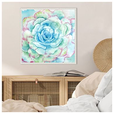 Sweet Succulents I by Cynthia Coulter Framed Canvas Wall Art Print