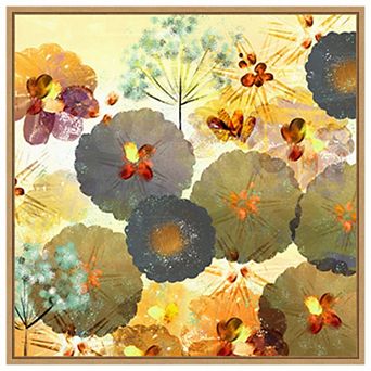 Textured Hedgerow Rust by Northern Lights Framed Canvas Wall Art Print