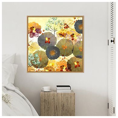 Textured Hedgerow Rust by Northern Lights Framed Canvas Wall Art Print