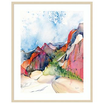 Desert Days by Kristy Rice Wood Framed Wall Art Print