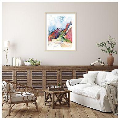 Desert Days by Kristy Rice Wood Framed Wall Art Print