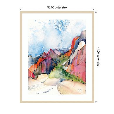 Desert Days by Kristy Rice Wood Framed Wall Art Print