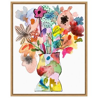 Linear Bouquet II by Melissa W Framed Canvas Wall Art Print