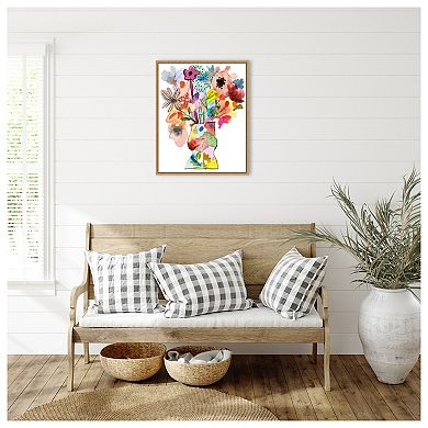 Linear Bouquet II by Melissa W Framed Canvas Wall Art Print