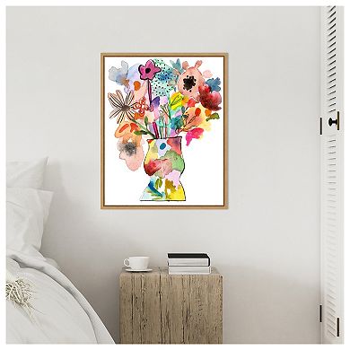 Linear Bouquet II by Melissa W Framed Canvas Wall Art Print