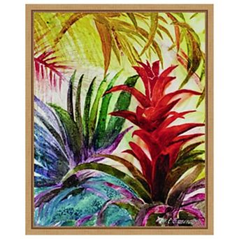 Tropic Botanicals VI by Marie Elaine Cusson Framed Canvas Wall Art Print