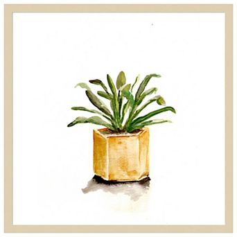 Potted Botanicals II by Marcy Chapman Wood Framed Wall Art Print