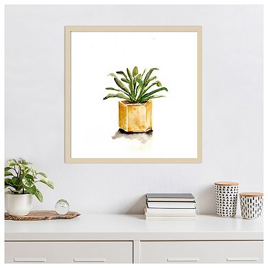Potted Botanicals II by Marcy Chapman Wood Framed Wall Art Print