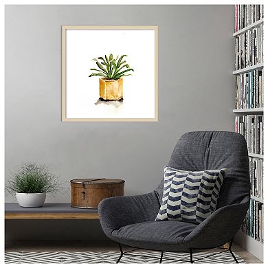 Potted Botanicals II by Marcy Chapman Wood Framed Wall Art Print