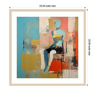 Conceptual Abstract Figurative by Irena Orlov Wood Framed Wall Art Print