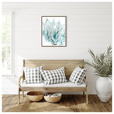 Embellished Aquatic Energy II by June Erica Vess Framed Canvas Wall Art Print