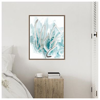 Embellished Aquatic Energy II by June Erica Vess Framed Canvas Wall Art Print