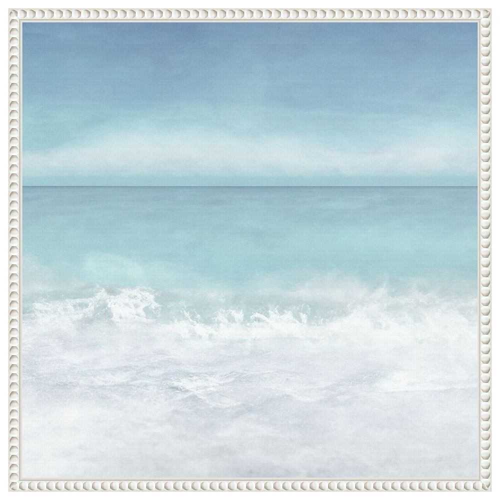 Tranquil Ocean Waves Beach II by Christine Zalewski Framed Canvas