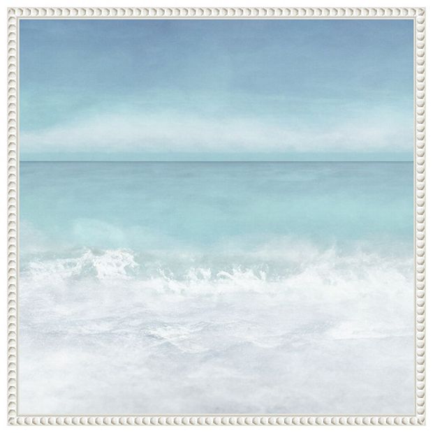 Tranquil Ocean Waves Beach II by Christine Zalewski Framed Canvas