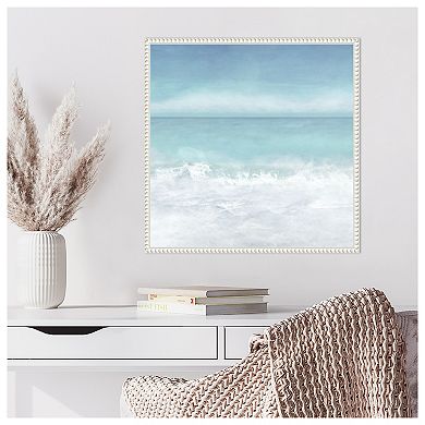 Tranquil Ocean Waves Beach II by Christine Zalewski Framed Canvas Wall Art Print
