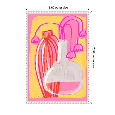 Neon Still Life No 5 by Treechild Framed Canvas Wall Art Print
