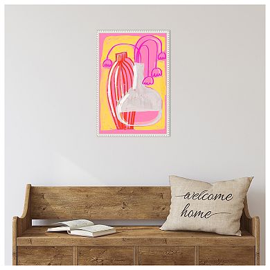 Neon Still Life No 5 by Treechild Framed Canvas Wall Art Print