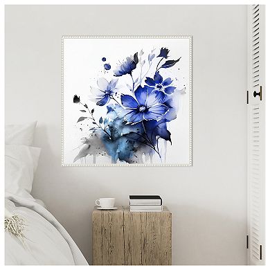Blue Spring Floral III by Andrea Haase Framed Canvas Wall Art Print