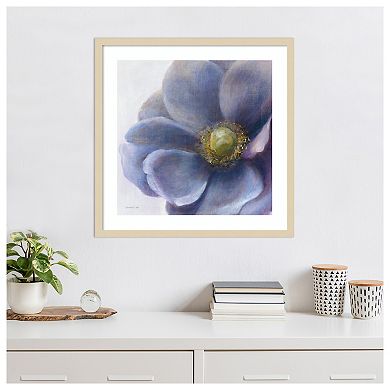 Contemporary Anemone by Danhui Nai Wood Framed Wall Art Print