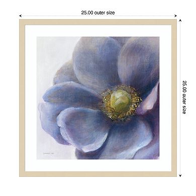 Contemporary Anemone by Danhui Nai Wood Framed Wall Art Print