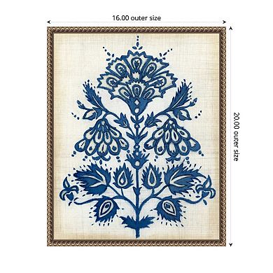 Eastern Indigo I by Megan Meagher Framed Canvas Wall Art Print