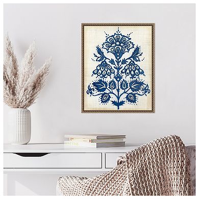 Eastern Indigo I by Megan Meagher Framed Canvas Wall Art Print