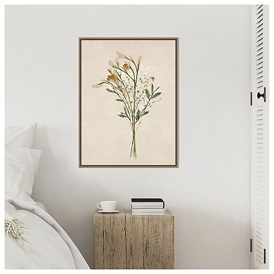 Vintage Dried Flower Bunch II by Isabelle Z Framed Canvas Wall Art Print