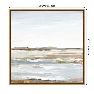 Vastness I (Landscape) by Eva Watts Framed Canvas Wall Art Print