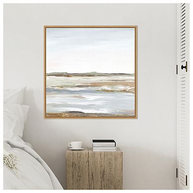Vastness I (Landscape) by Eva Watts Framed Canvas Wall Art Print