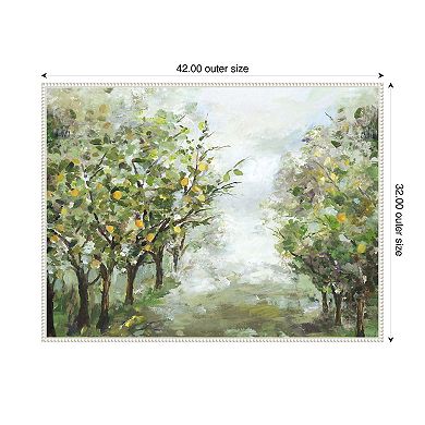 Orange Orchard by Allison Pearce Framed Canvas Wall Art Print