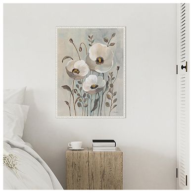 Poppies in Blue II by Silvia Vassileva Framed Canvas Wall Art Print