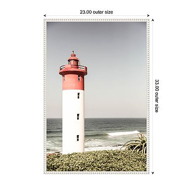 Oyster Box Lighthouse by Shot by Clint Framed Canvas Wall Art Print