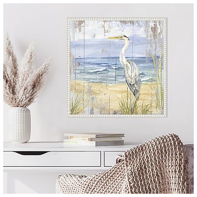 Birds of the Coast Rustic II by Tara Reed Framed Canvas Wall Art Print