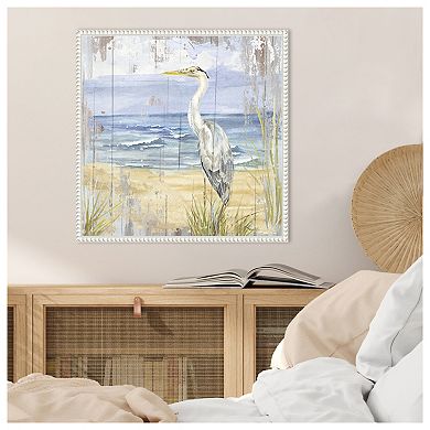 Birds of the Coast Rustic II by Tara Reed Framed Canvas Wall Art Print