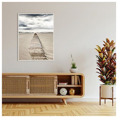 Sandy Beach Boardwalk by Incado Framed Canvas Wall Art Print