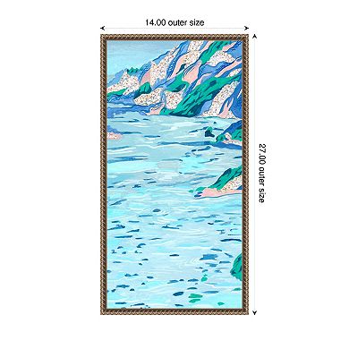 Ideal Vacation I by Melissa W Framed Canvas Wall Art Print