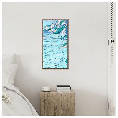 Ideal Vacation I by Melissa W Framed Canvas Wall Art Print