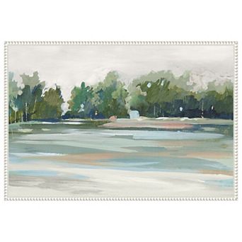 Lakeview Haven by Lera Framed Canvas Wall Art Print