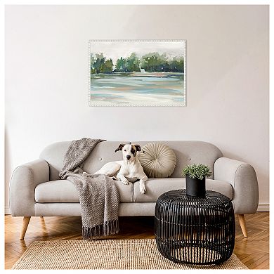 Lakeview Haven by Lera Framed Canvas Wall Art Print