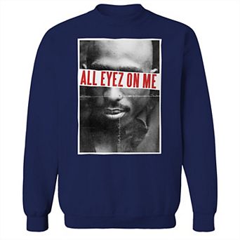 Junior's All Eyes Graphic Fleece Sweatshirt