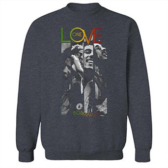 Junior's One Love Stripes Graphic Fleece Sweatshirt