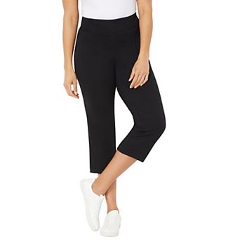 Catherines Women's Plus Size Petite Smooth Fit Capri