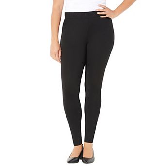 Catherines Women's Plus Size Petite Ultra-Knit Ponte Legging