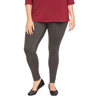 Catherines Women's Plus Size Petite Ultra-Knit Ponte Legging