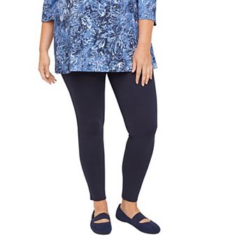 Catherines Women's Plus Size Petite Ultra-Knit Ponte Legging