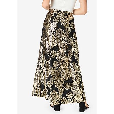 Roaman's Women's Plus Size Ultrasmooth Fabric Maxi Skirt